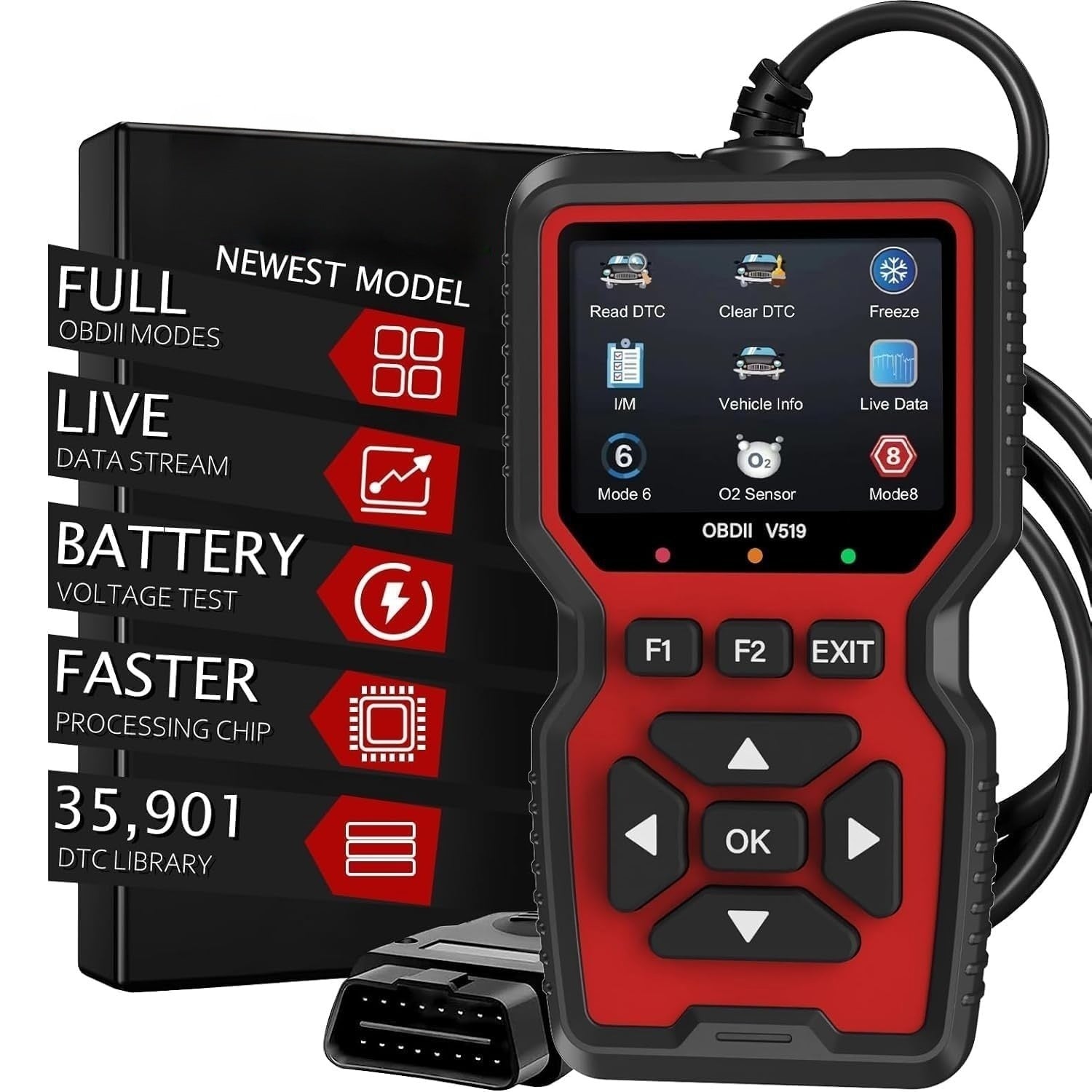 🔧 OBD2 Scanner with Mode 6/8 & I/M Readiness | 1996+ Cars⚡Engine Light Reset⚡【Pro Diagnostic Kit】Code Reader for All OBDII Vehicles - Live Data & 0.5s Response 🔧 OBD2 Scanner with Mode 6/8 & I/M Readiness | 1996+ Cars⚡Engine Light Reset⚡【Pro Diagnostic Kit】Code Reader for All OBDII Vehicles - Live Data & 0.5s Response